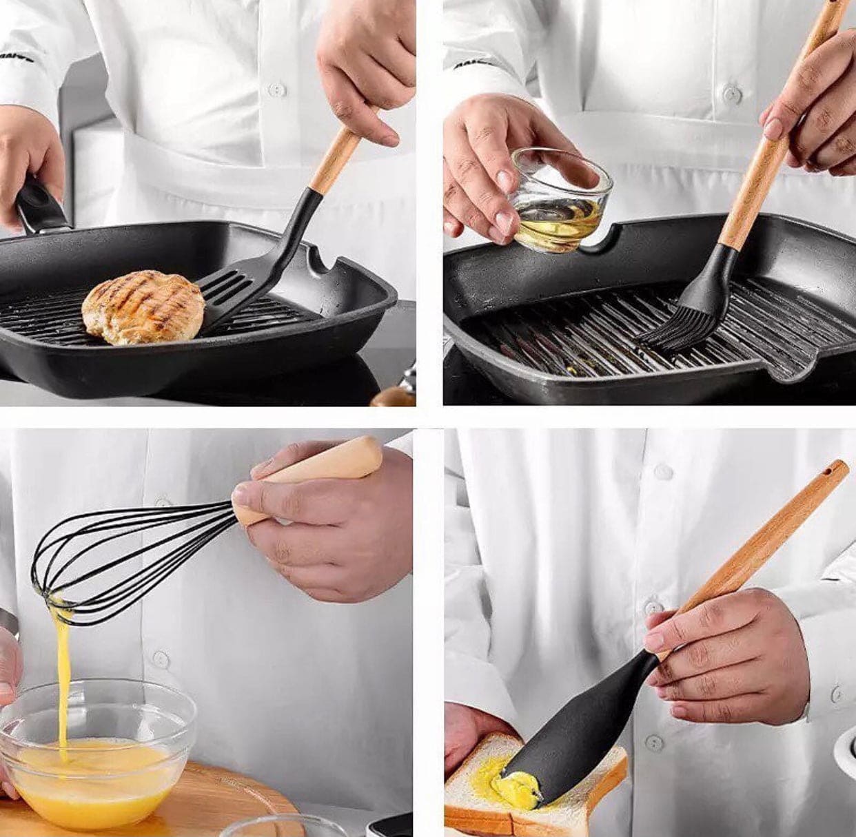 13pcs Silicone Kitchenware Heat Resistant Utensils Set With Spoon Holder, Non-Stick Heat Resistant Silicone Cookware Set, Silicone Cooking Utensils Set With Holder 13pcs Silicone Kitchenware Heat Resistant Utensils Set With Spoon Holder, Non-Stick Heat Resistant Silicone Cookware Set, Silicone Cooking Utensils Set With Holder